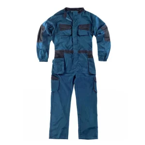 Buzo tejido elástico multibolsillos con diseño combinado