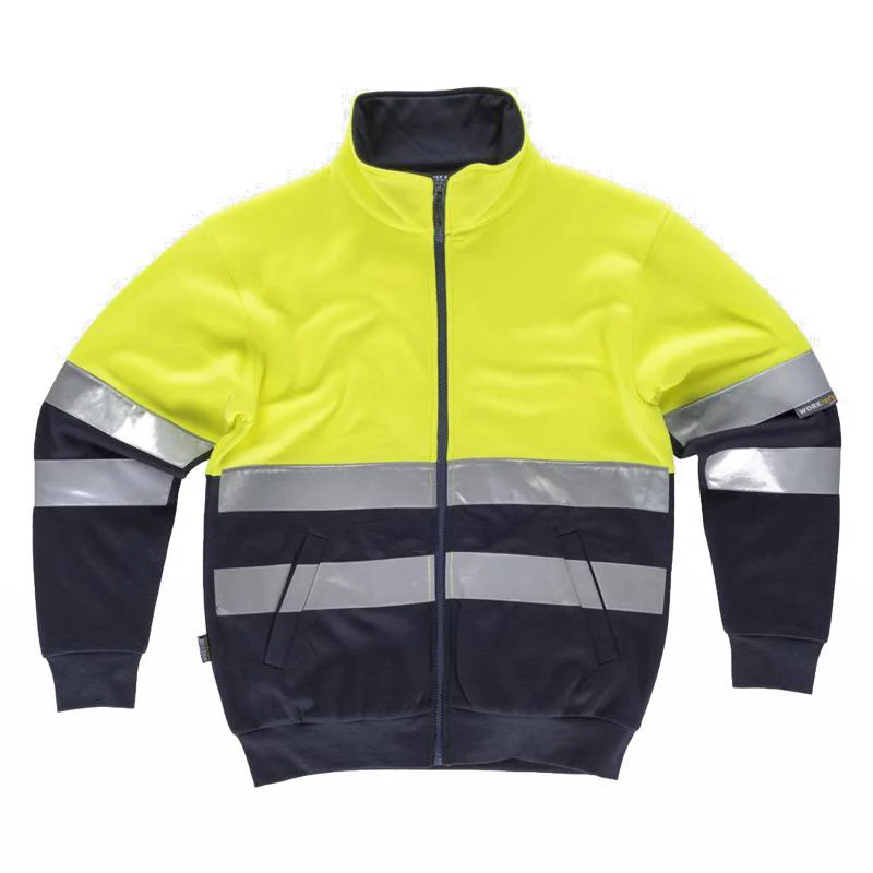 Sudadera con cremallera de alta visibilidad