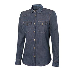 Camisa mujer Strech tejido vaquero manga larga