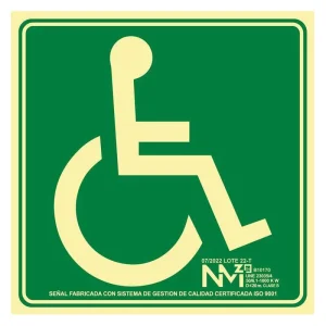 SEÑAL SIA SILLA RUEDAS PVC CLASE B