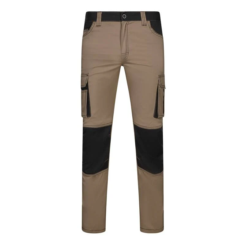 Pantal贸n Strech bicolor multibolsillos