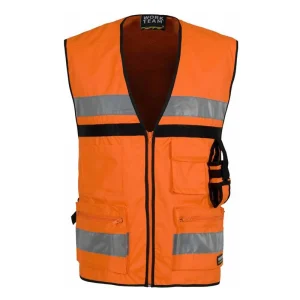 Chaleco A.V.  multibolsillos y cierre cremallera