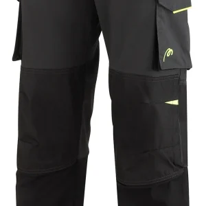 Pantalón tergal 245 g. Color gris oscuro/negro