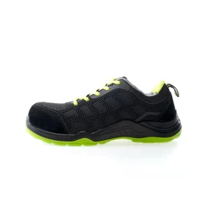 Zapato deportivo S1P negro-verde metal free MARIO SAFETOP 246