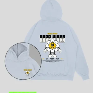 Hoodie agua Good Vibes (UNISEX)