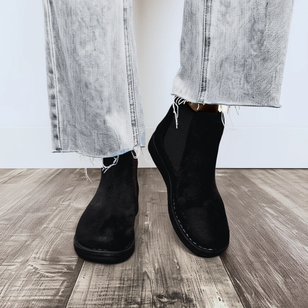 Botas de Cuero con Suelas Resistentes para Mujer