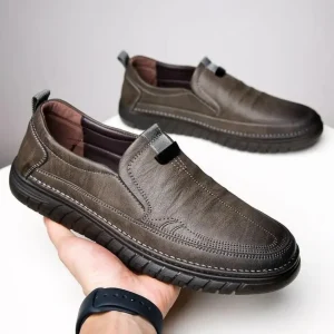 Mocasines de Piel Auténtica para Hombre con Diseño Clásico y Suela Antideslizante®