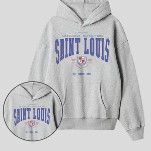 Hoodie Gris Saint Louis  (UNISEX)