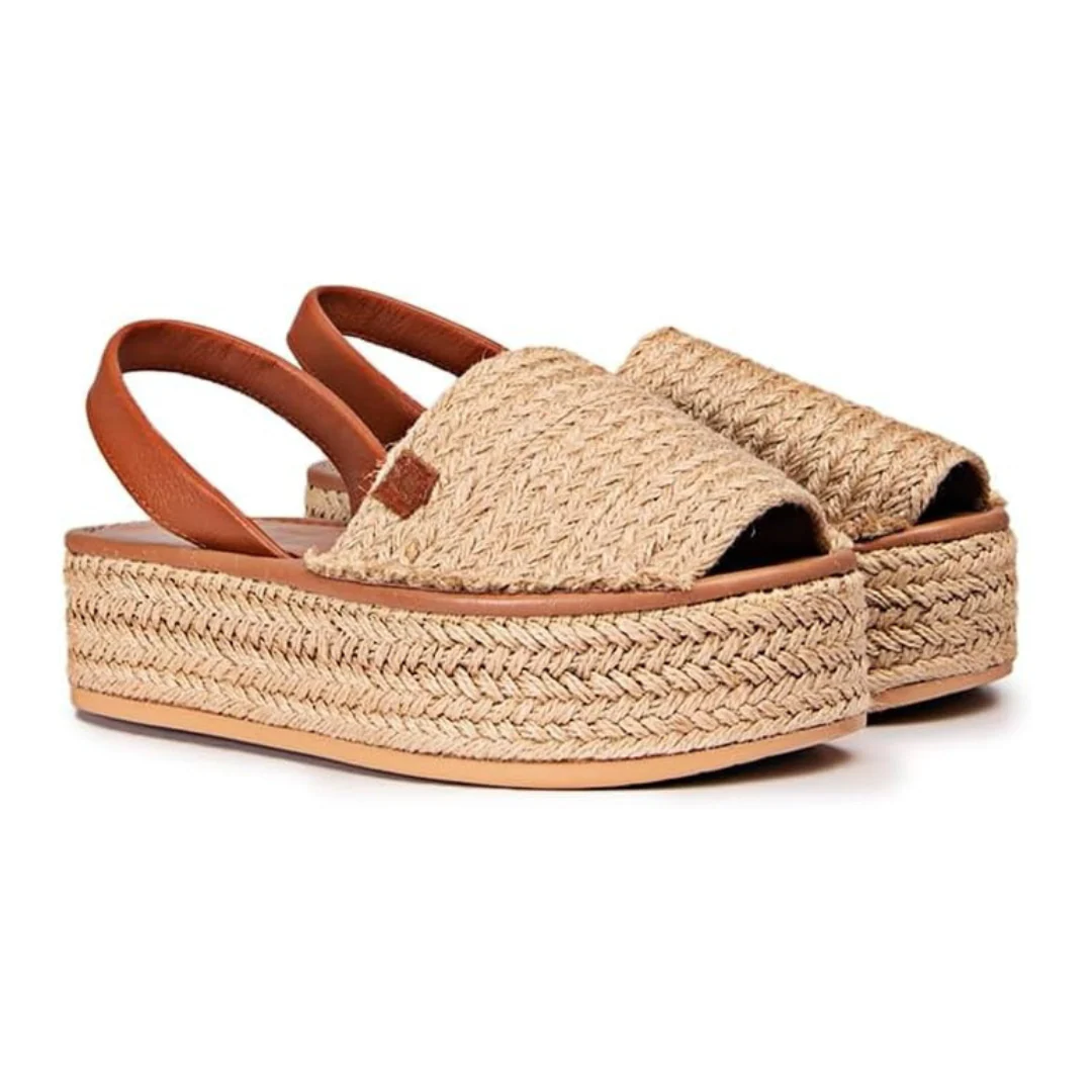 Sandalia menorquina de yute con suela de plataforma庐 - Imagen 4
