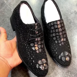 Zapatos ortopédicos de cuero elegantes para hombre