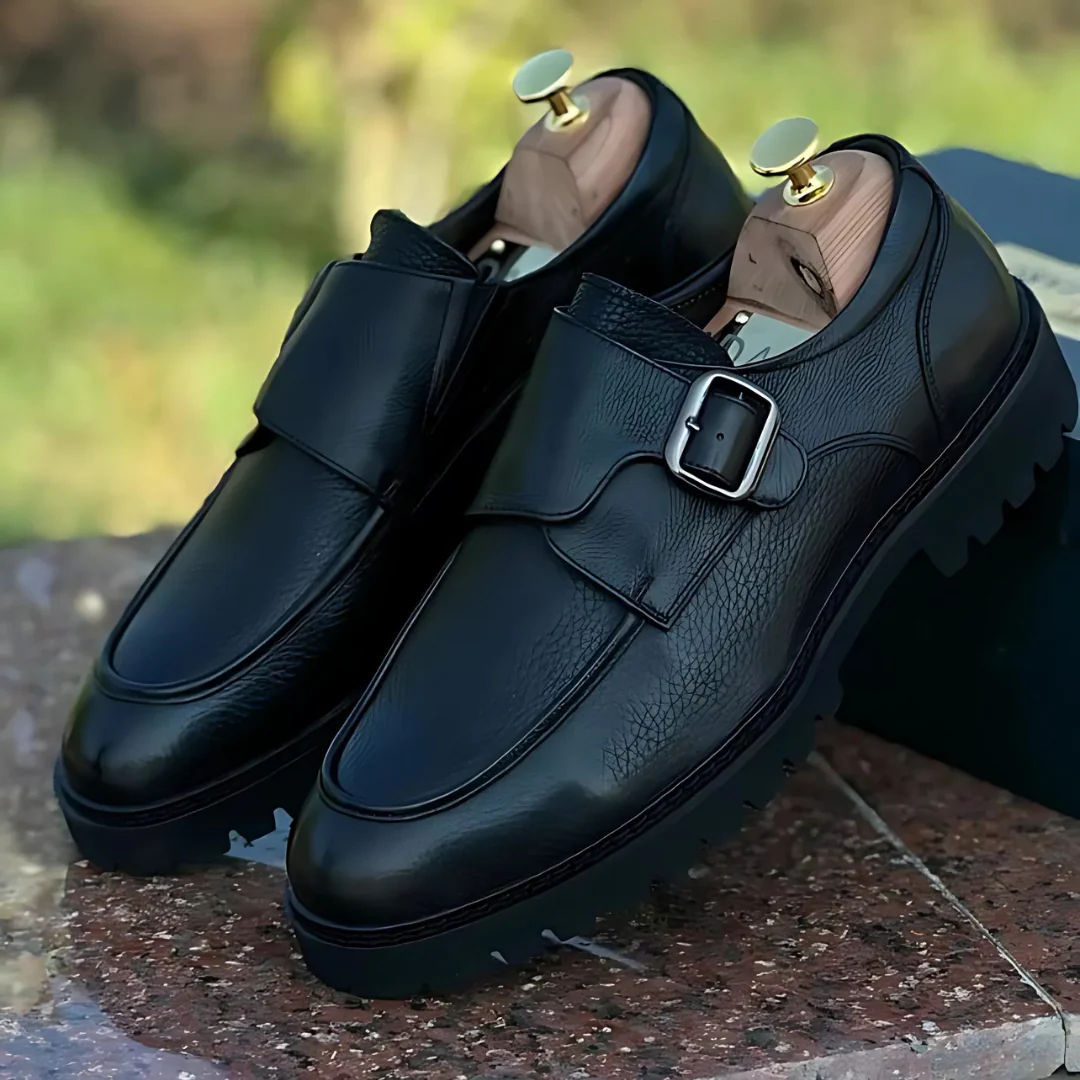 Zapatos Ergon贸micos de Cuero para Hombre