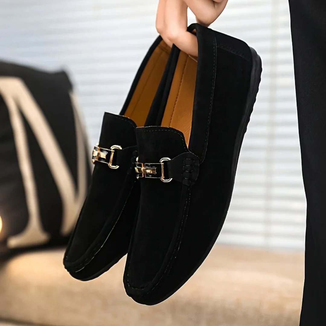 Mocasines Elegantes para Hombre con Hebilla Decorativa - Imagen 3