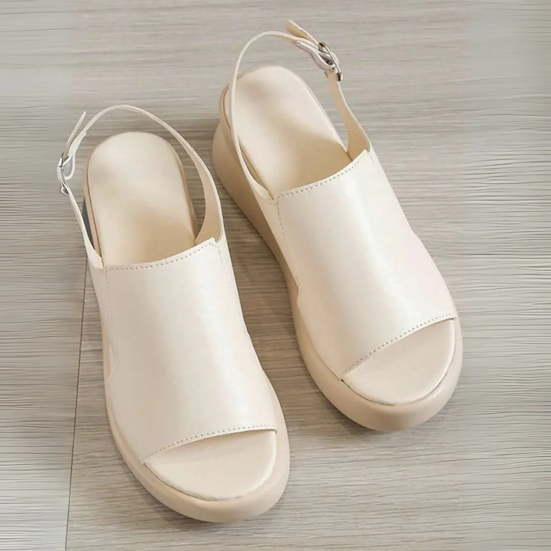 Sandalias Ortop茅dicas Abiertas con Plataforma y Doble Ajuste - Imagen 3