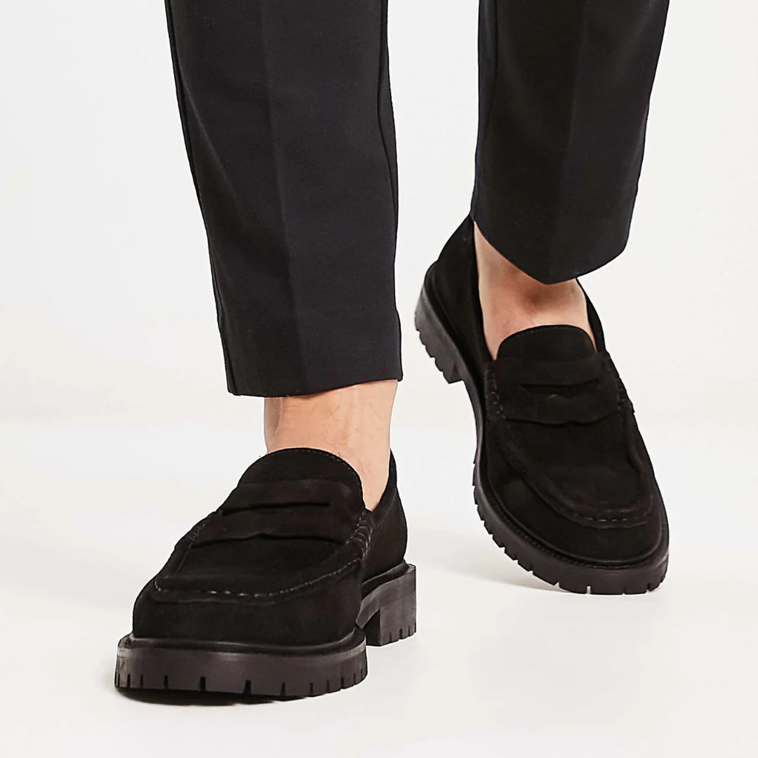 Elegante mocasines de ante para hombre庐