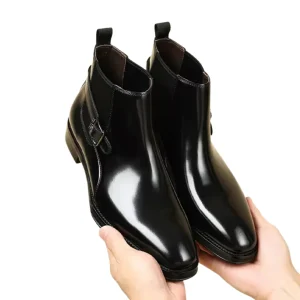 Botas Chelsea Hechas a Mano con Estilo Británico en Cuero y Mezclilla