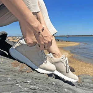 Zapatillas capri ergonómicas de suela alta para mujer