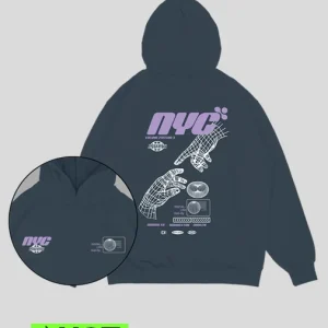 Hoodie azul aero NYC (UNISEX)