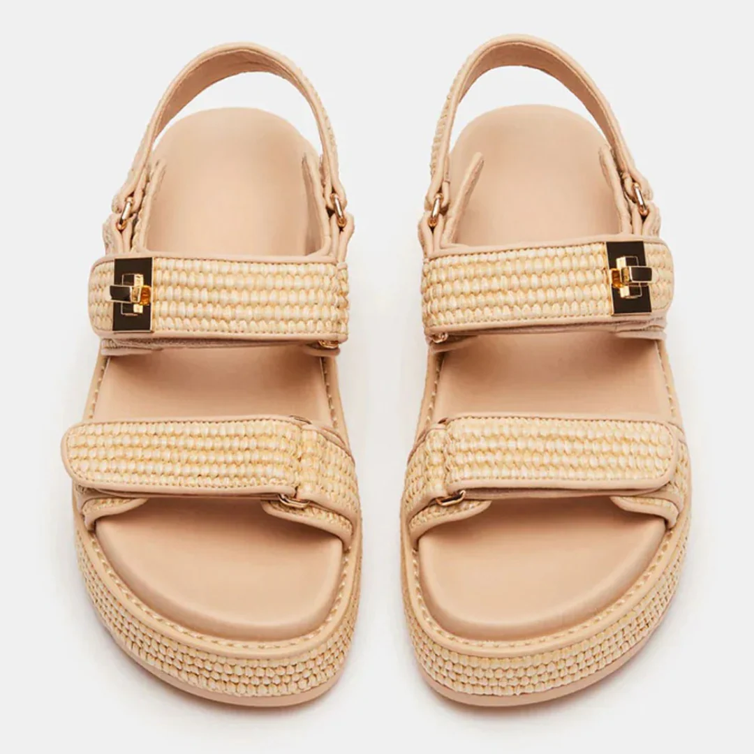 Sandalias ergon贸micas con tiras ajustables para mujer庐