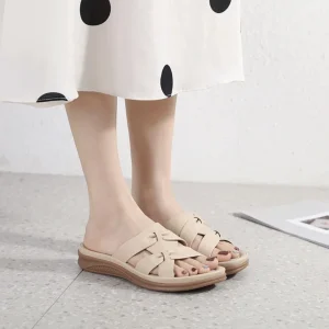 Sandalias de Cuero con Suela Ergonómica