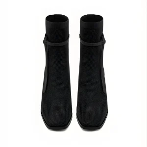 Botines AmberGlow de Tacón con Punta Cuadrada Para Mujer