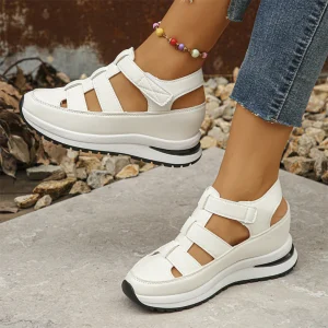 Sandalias Casuales con Plataforma y Diseño de Tiras Cruzadas para una Máxima Comodidad®