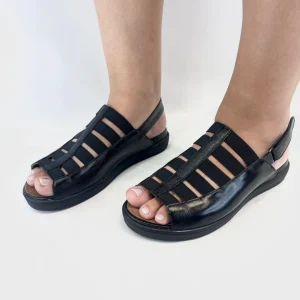 Sandalias ortopedicas de cuero para mujer