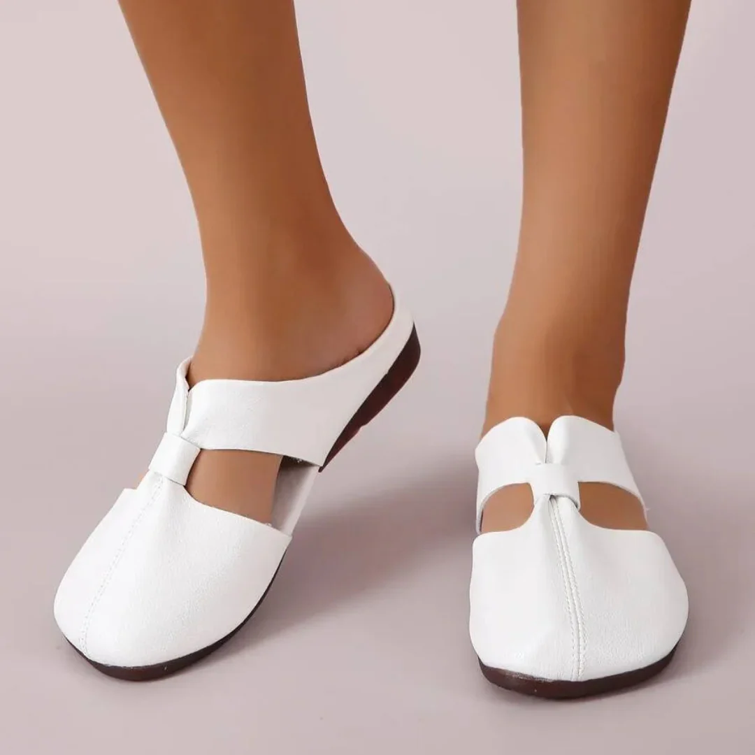 Sandalias de tac贸n bajo con suela ergon贸mica para mujer