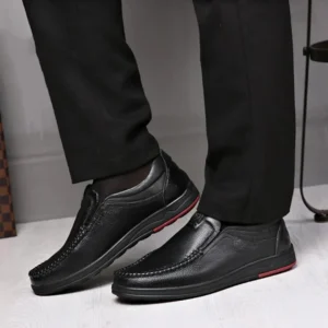 Zapato casual de cuero con suelas ortopédicas para hombre