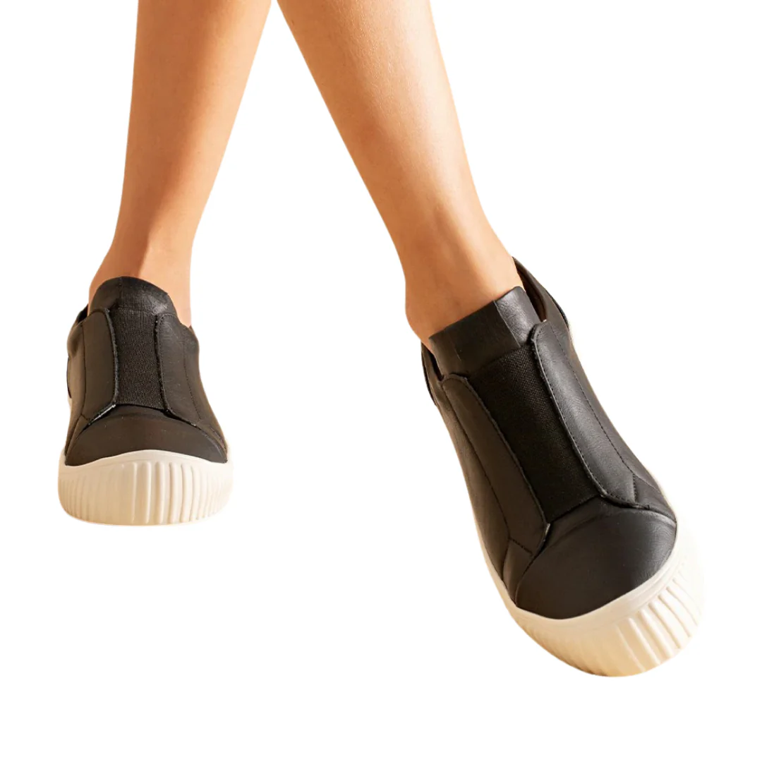 Zapatillas Sin Cordones de Cuero para Mujer