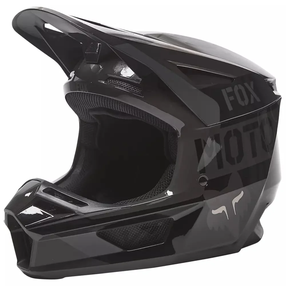 Casco para Hombre FOX V2 V2 NOBYL BLACK HELMET 001 - Imagen 3