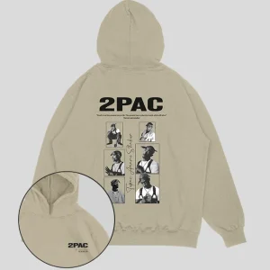 Hoodie Beige Classic 2pac (UNISEX)