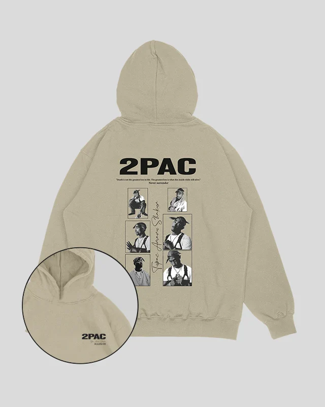 Hoodie Beige Classic 2pac (UNISEX)