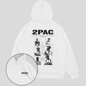 Hoodie Blanco Classic 2pac (UNISEX)