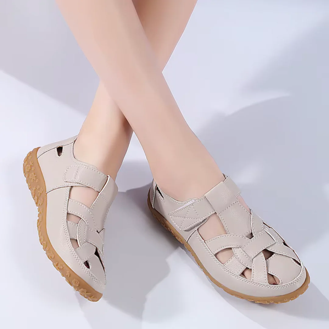 Sandalias ortopédicas de cuero transpirable para mujer® - Imagen 3