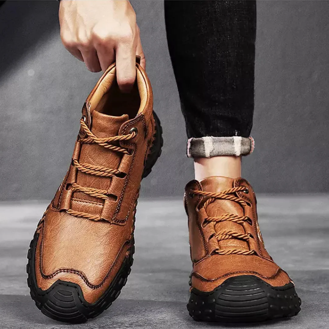 Botas de monta帽a de piel cosida - Imagen 3