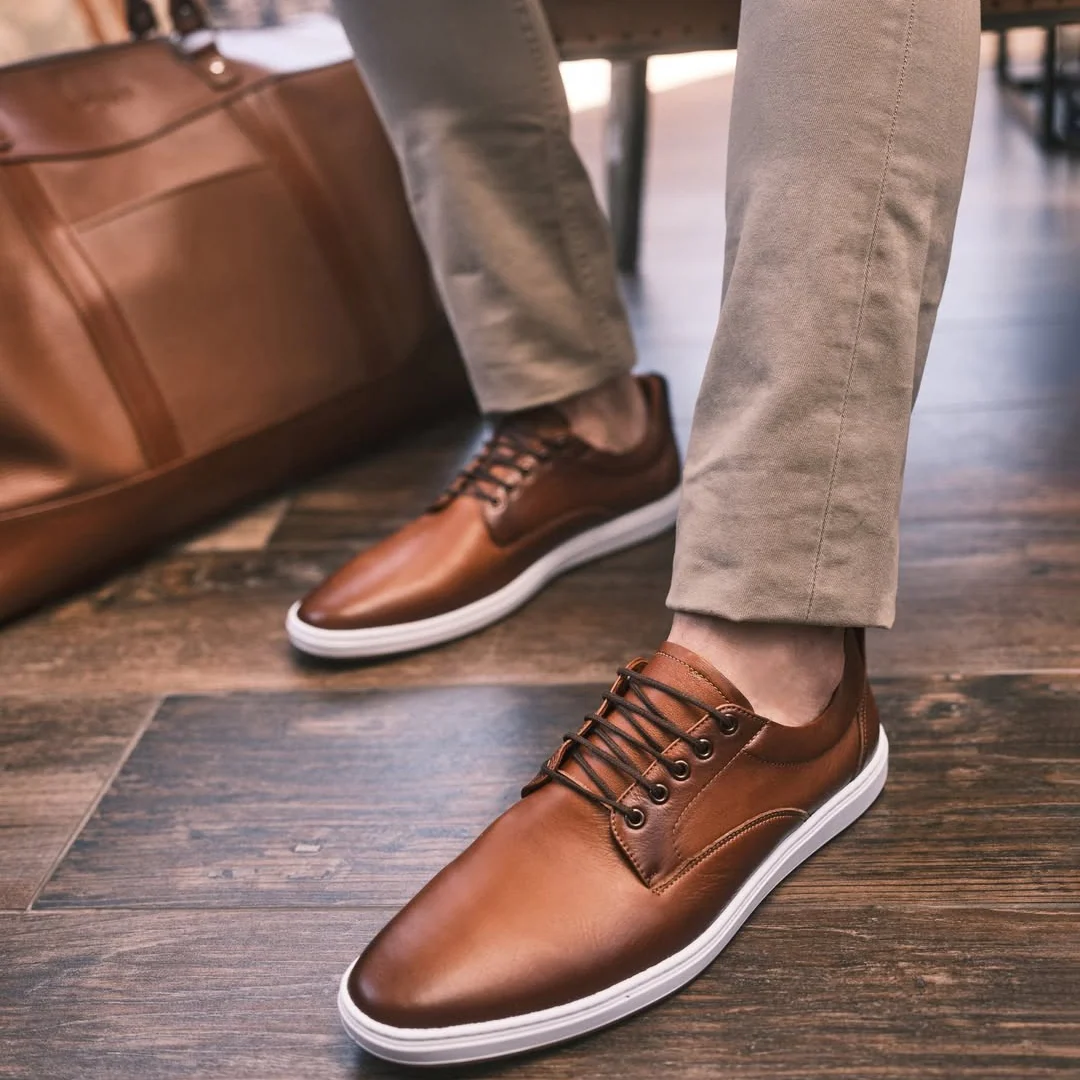 Zapatos casuales de suela baja y ortopedica para hombre - Imagen 3