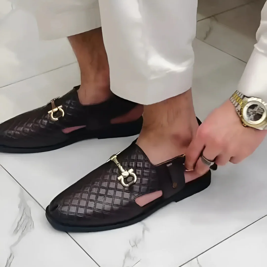 Mocasines Modernos de Cuero con Suela Ergon贸mica