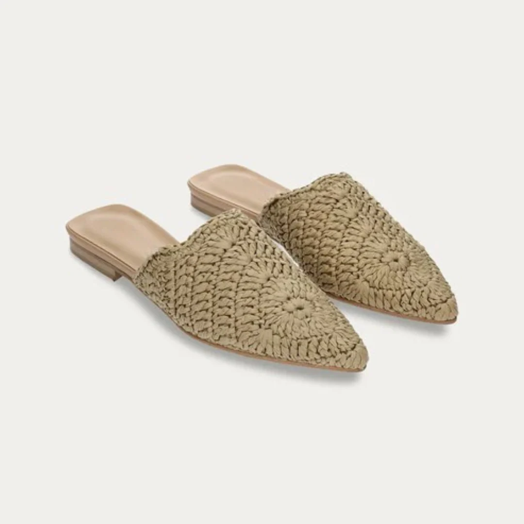 Sandalias planas de ganchillo estilo boho庐 - Imagen 4