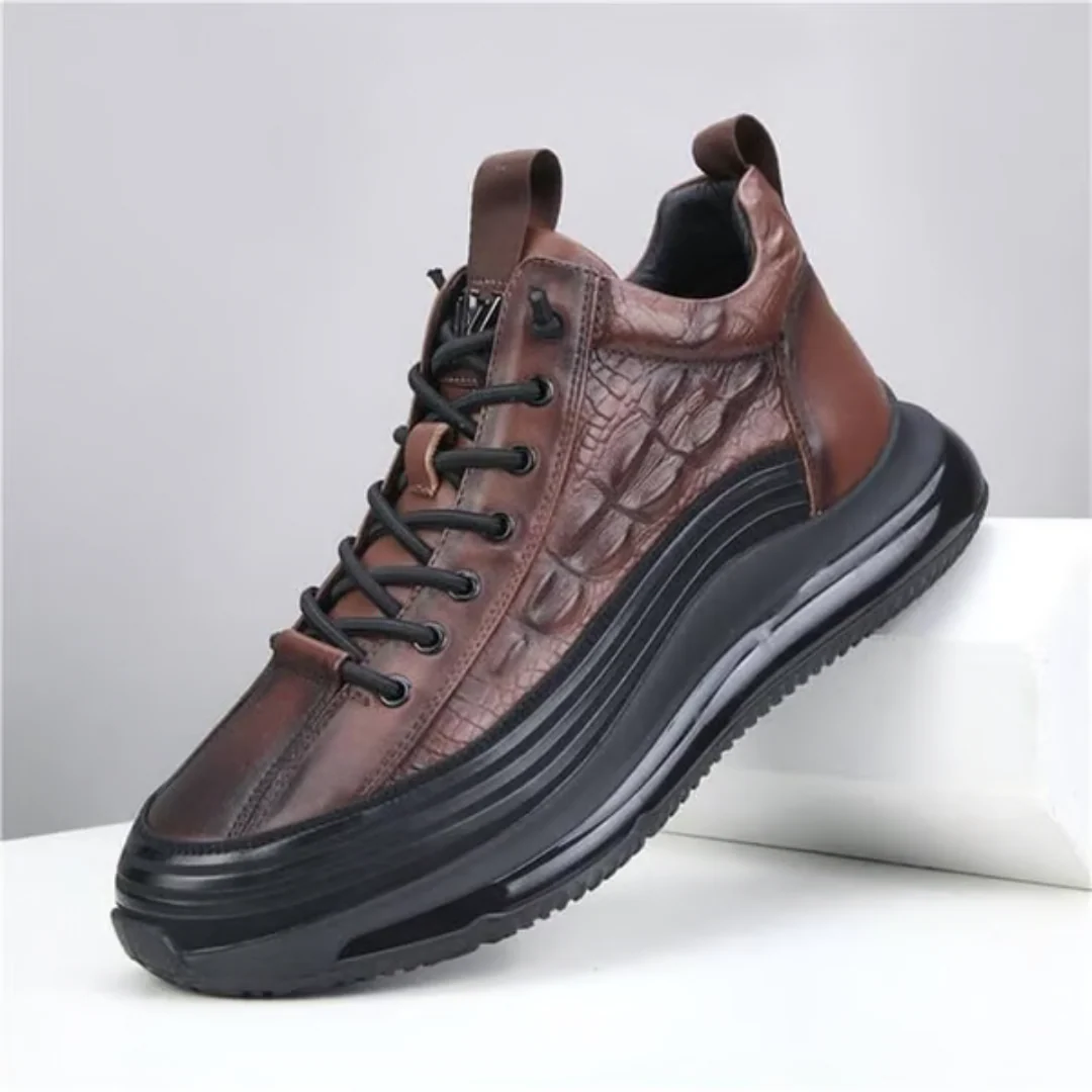 Zapatos Casuales de Cuero con Amortiguaci贸n de Aire para Hombre - Imagen 3
