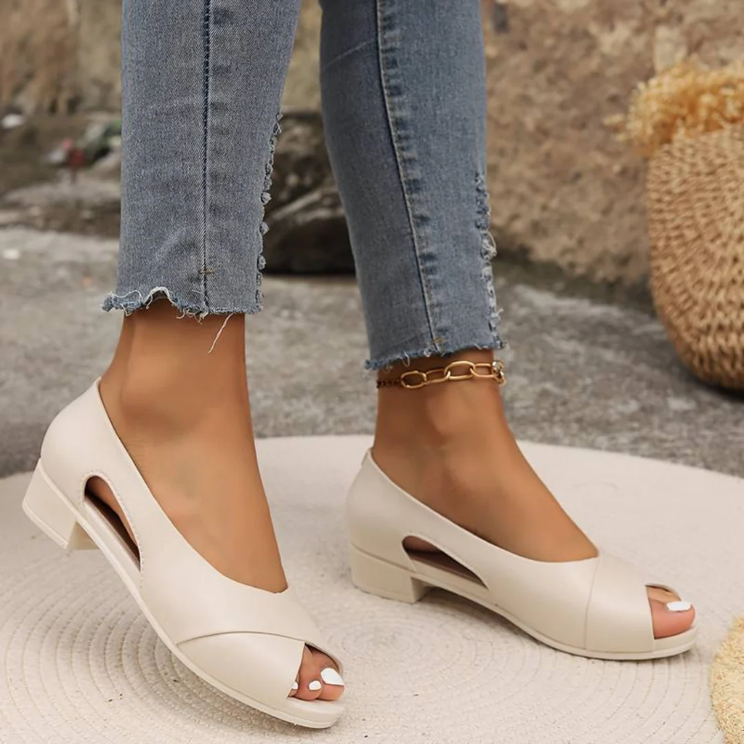 Sandalias de tac贸n bajo con suela ortop茅dica para mujer - Imagen 8