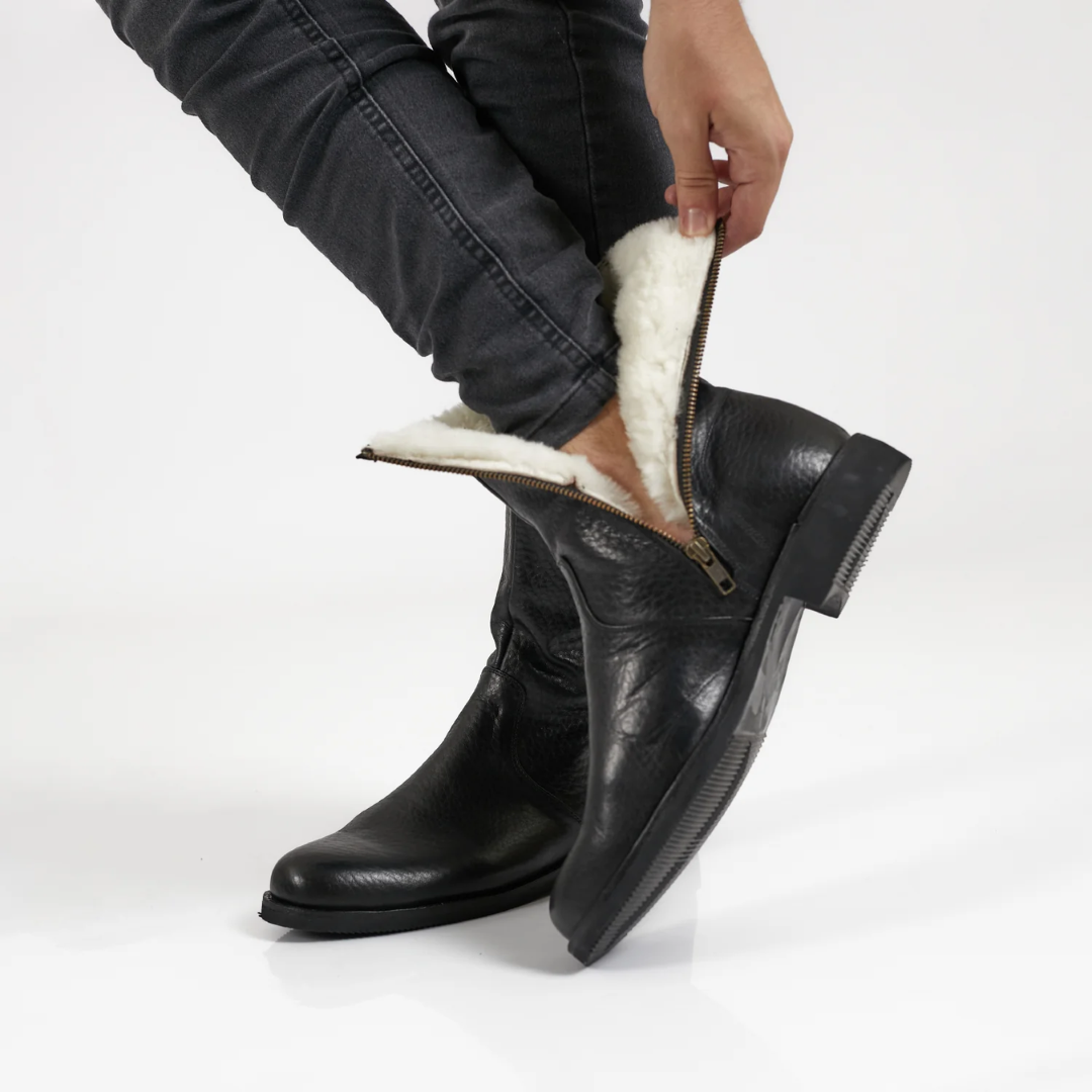 Bota de Cuero con Interior Abrogado para Hombre - Imagen 3