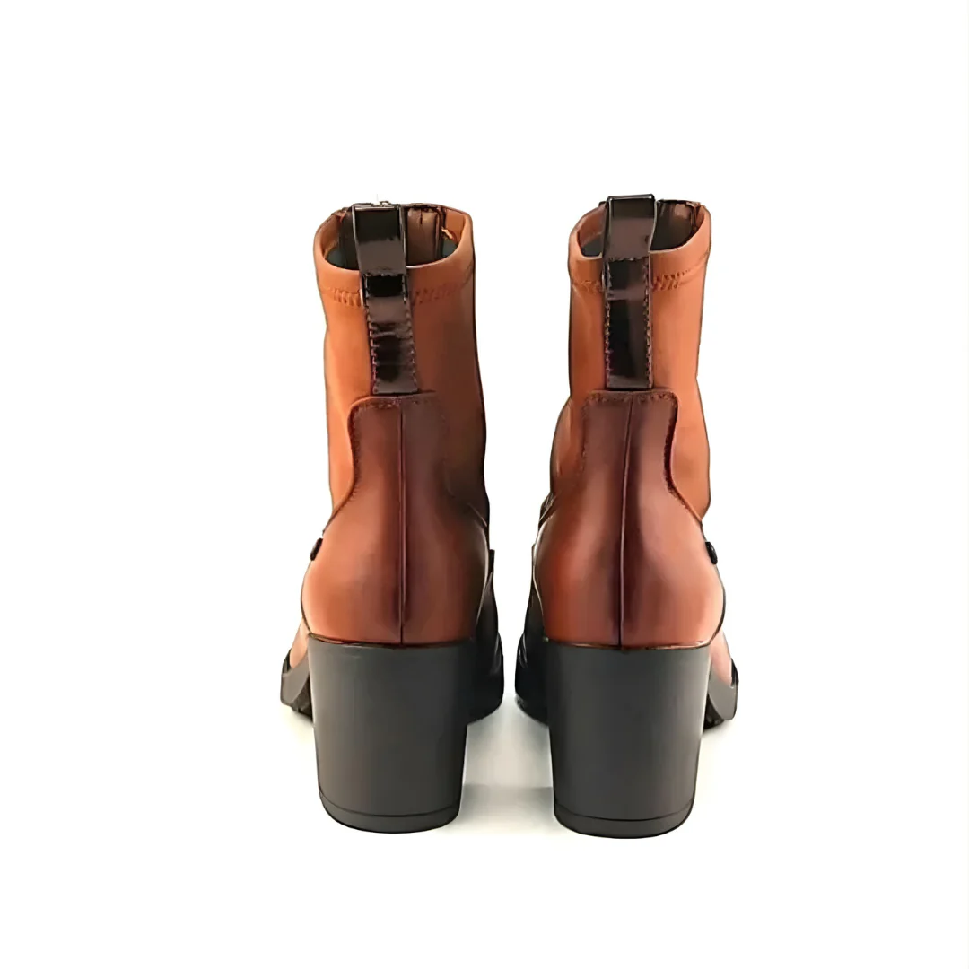 Botines de Piel Premium con Dise帽o Distintivo Para Mujer - Imagen 3