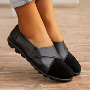 Mocasines de cuero cómodos para mujer