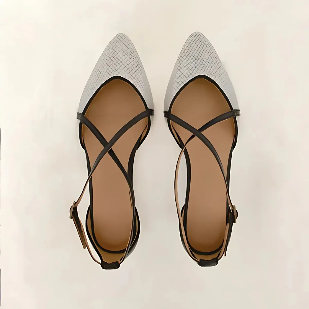 Bailarina con tiras cruzadas para mujer - Imagen 3