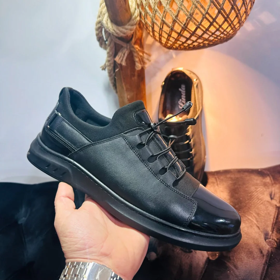 Zapatos de piel para hombre con cordones ajustables庐 - Imagen 3