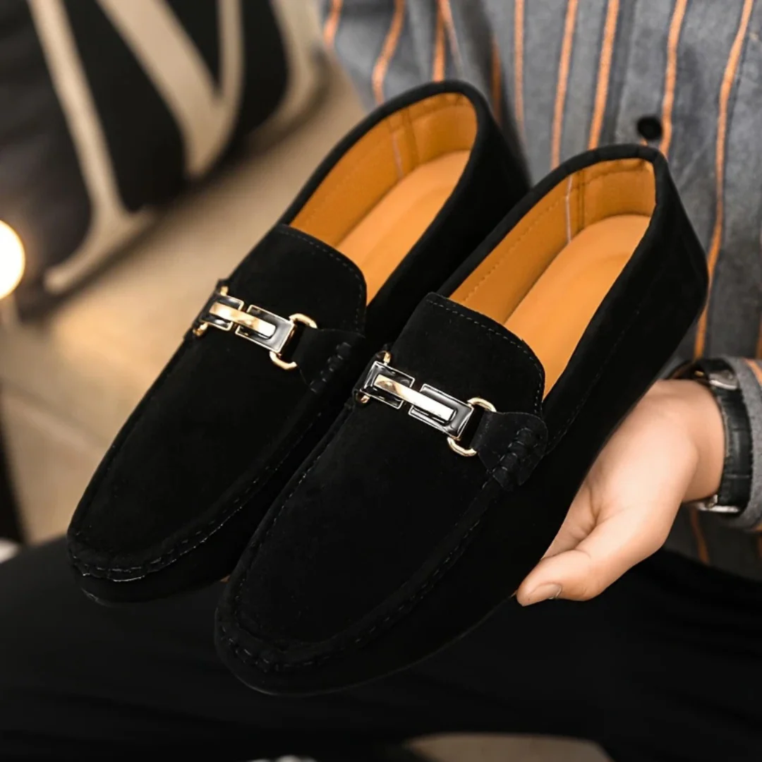 Mocasines Elegantes para Hombre con Hebilla Decorativa - Imagen 4