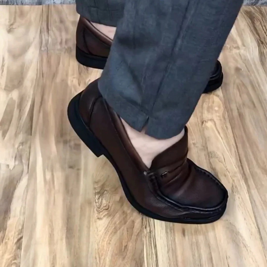 Zapatos de cuero genuino para hombre con acabado de alta calidad庐 - Imagen 3