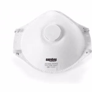 Mascarilla de celulosa con válvula de exhalación FFP2 SL- caja 12 uds. SAFETOP 30300