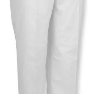 Pantalón pijama sin cremallera y con cintura elástica blanco