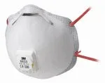 3M 8833 Mascarilla FFP3RD moldeada c/válvula.Caja 10 uds